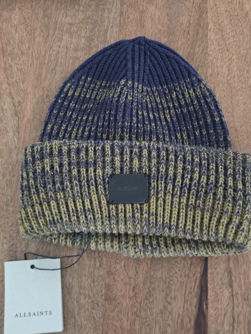 All Saints Ombré Patch Beanie Unisex Hat